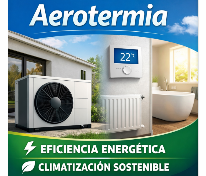 Aerotermia eficiencia energética Reformas Aerotermix Madrid climatización sostenible